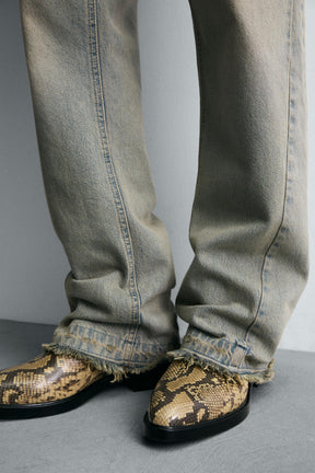 ANIMAL PRINT LEATHER BOOTS - Image 3