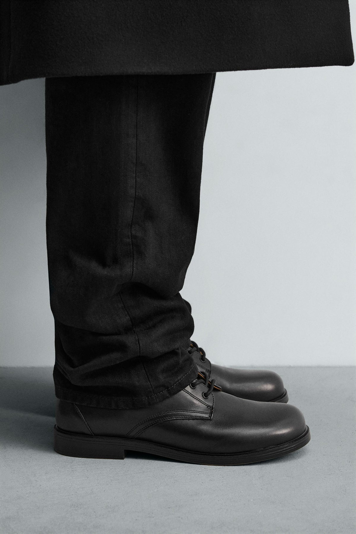 LIMITED EDITION LEATHER LACE-UP BOOTS - Image 2
