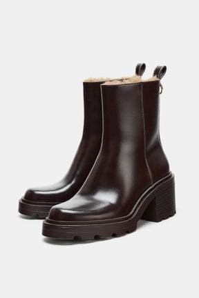 Faux Fur Lined Ankle