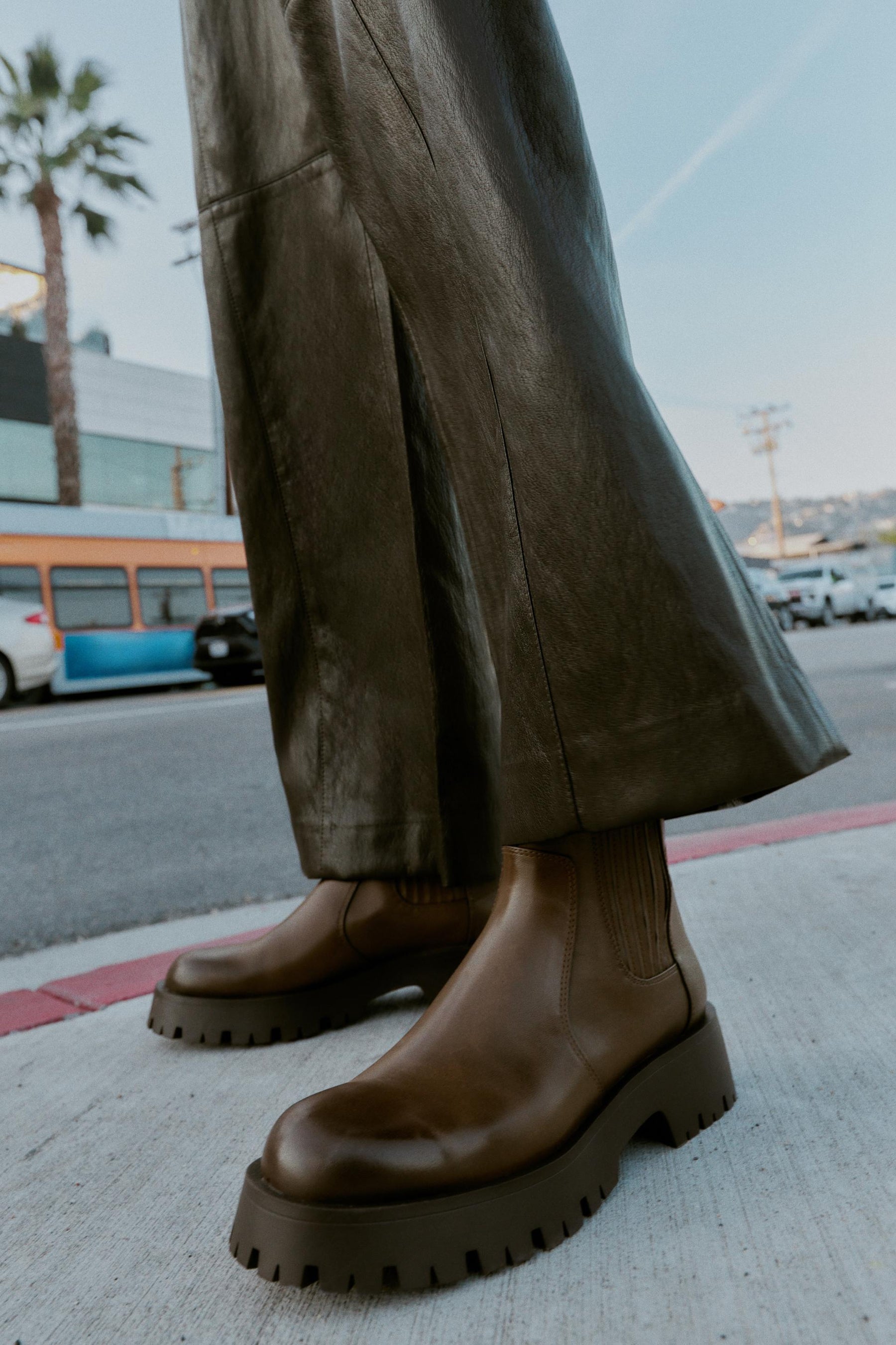 DISTRESSED ANKLE BOOTS