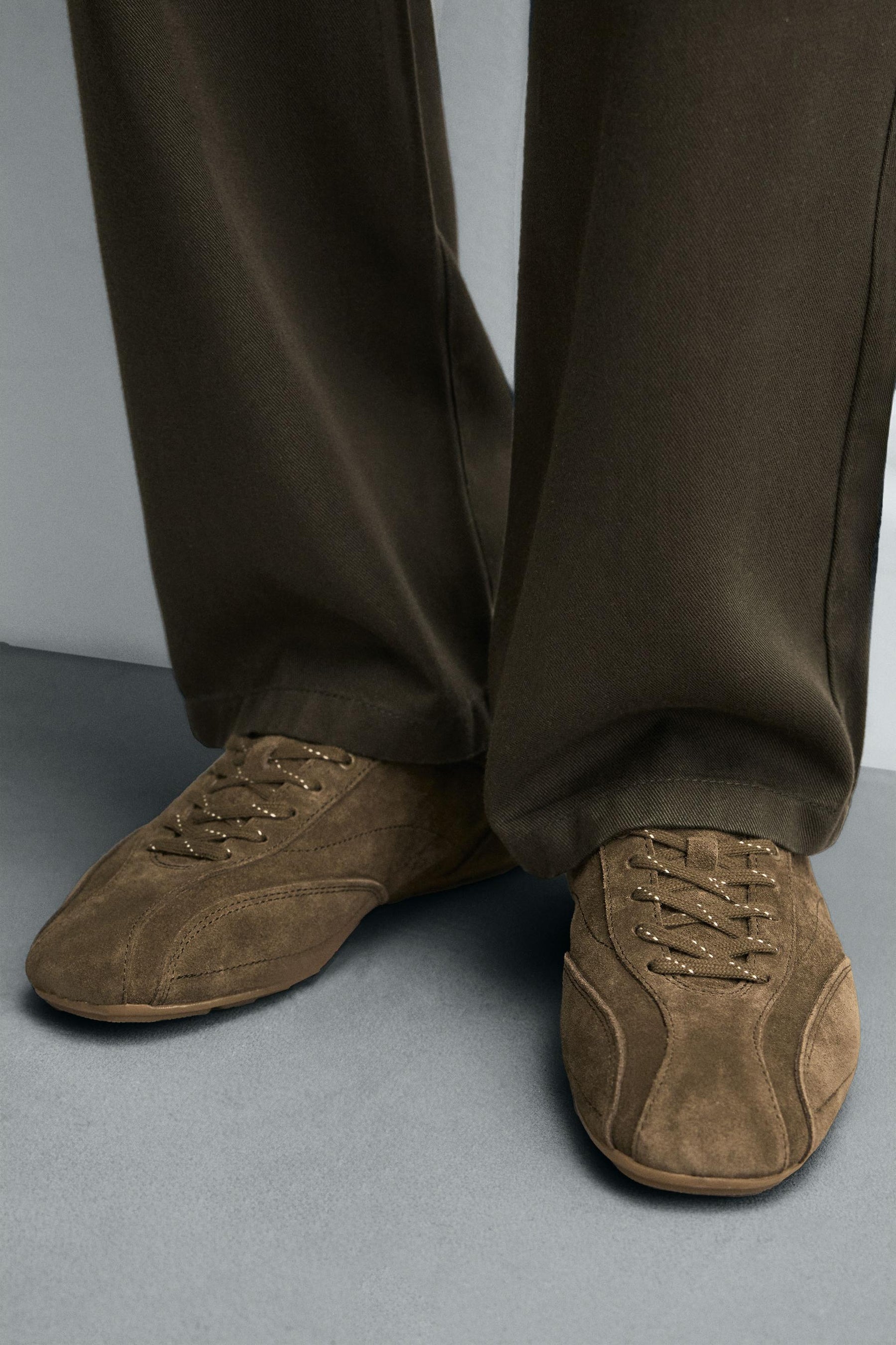 ULTRA-THIN SOLE LEATHER TRAINERS - Image 3