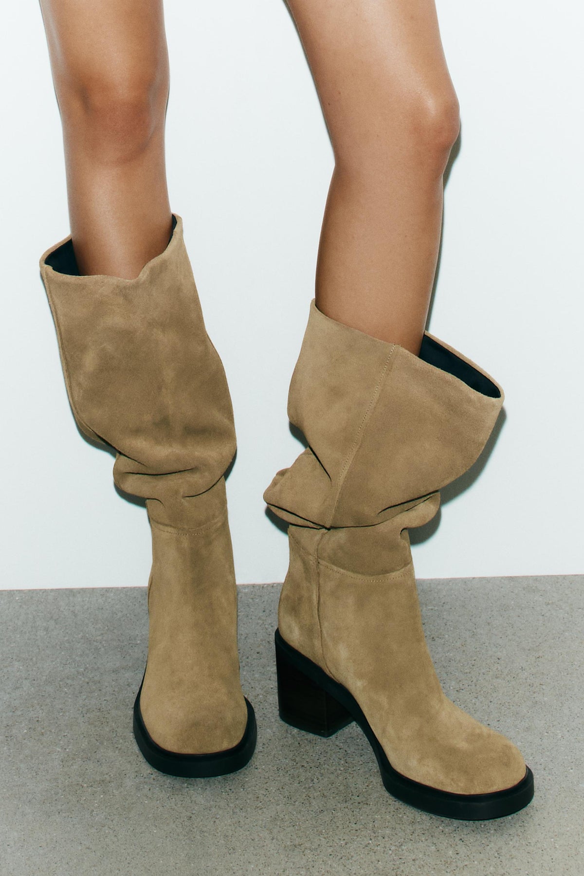 Suede Heeled Boots