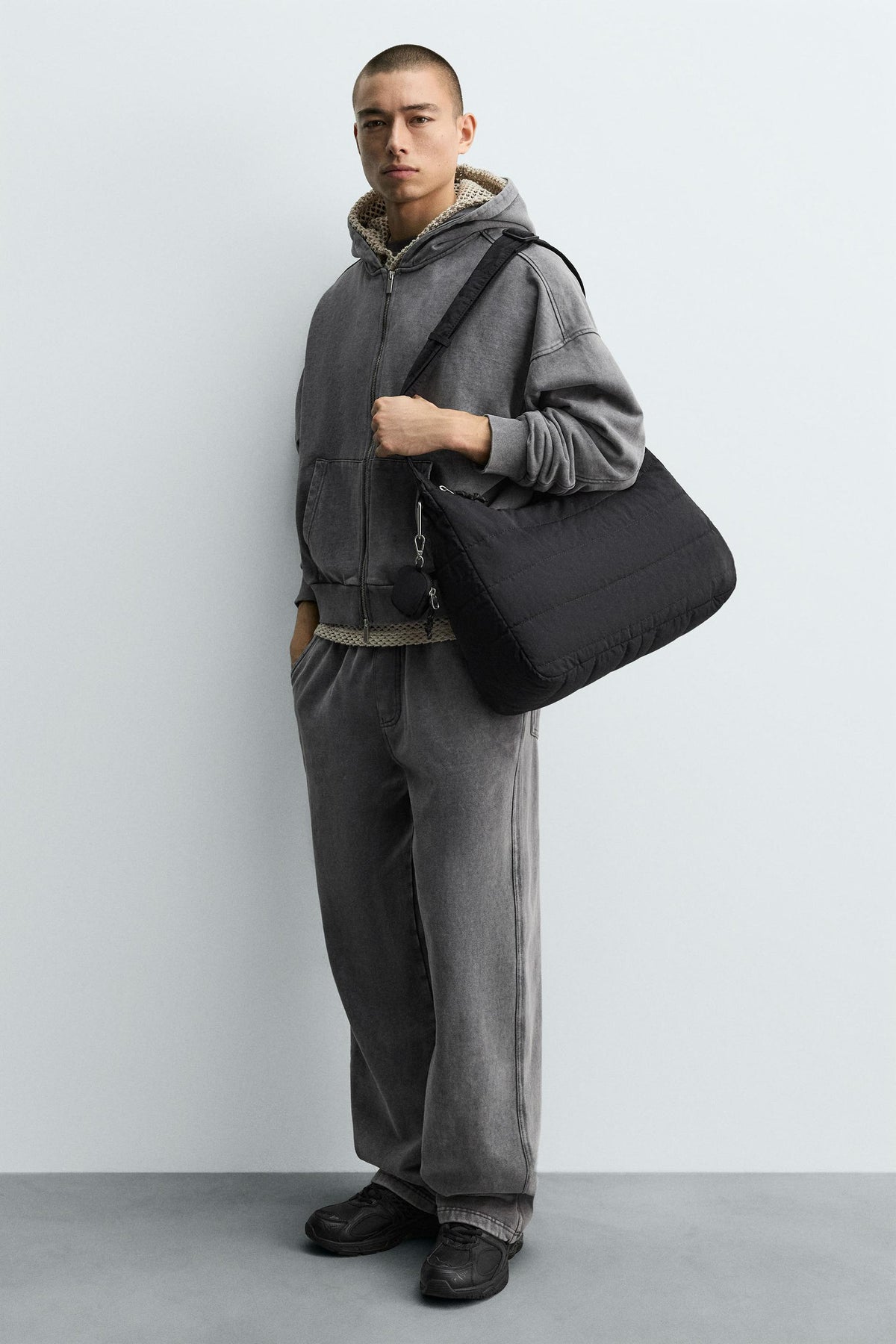 QUILTED NYLON BAG - Image 1