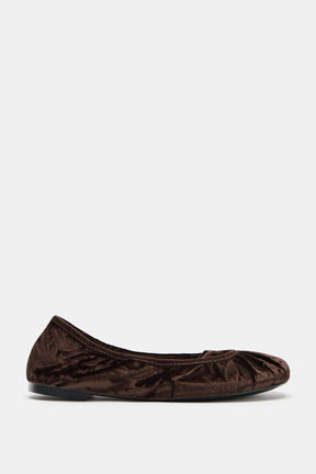 Velvet Ballet Flats with