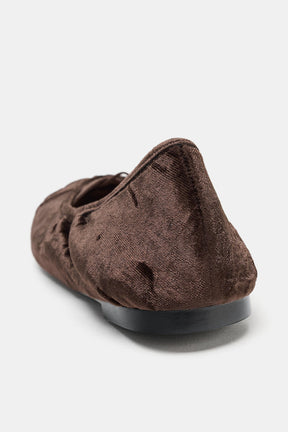 Velvet Ballet Flats with