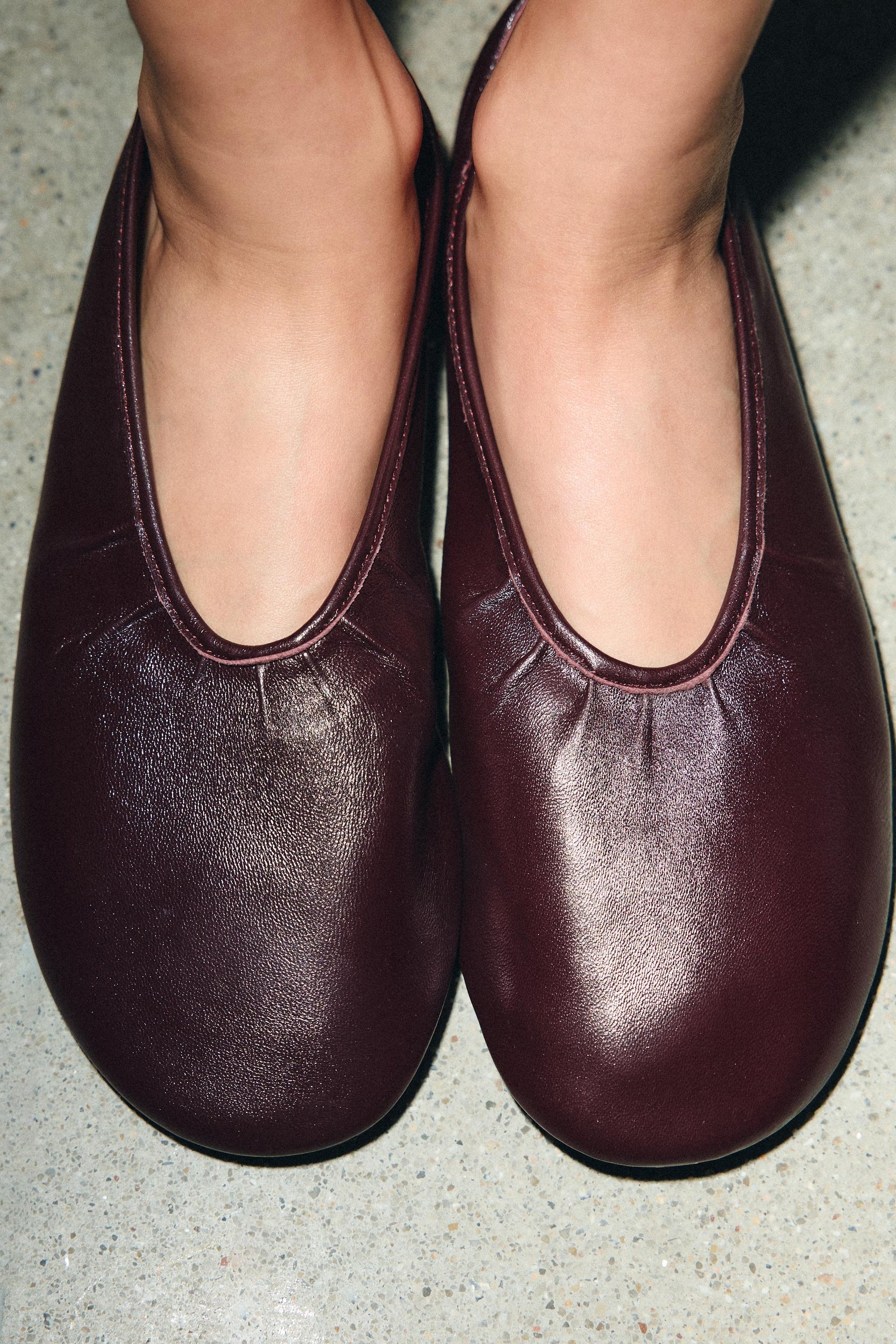 Leather Ballet Flats