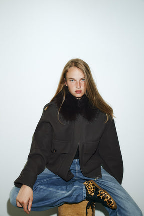 ANIMAL PRINT LEATHER TRAINERS