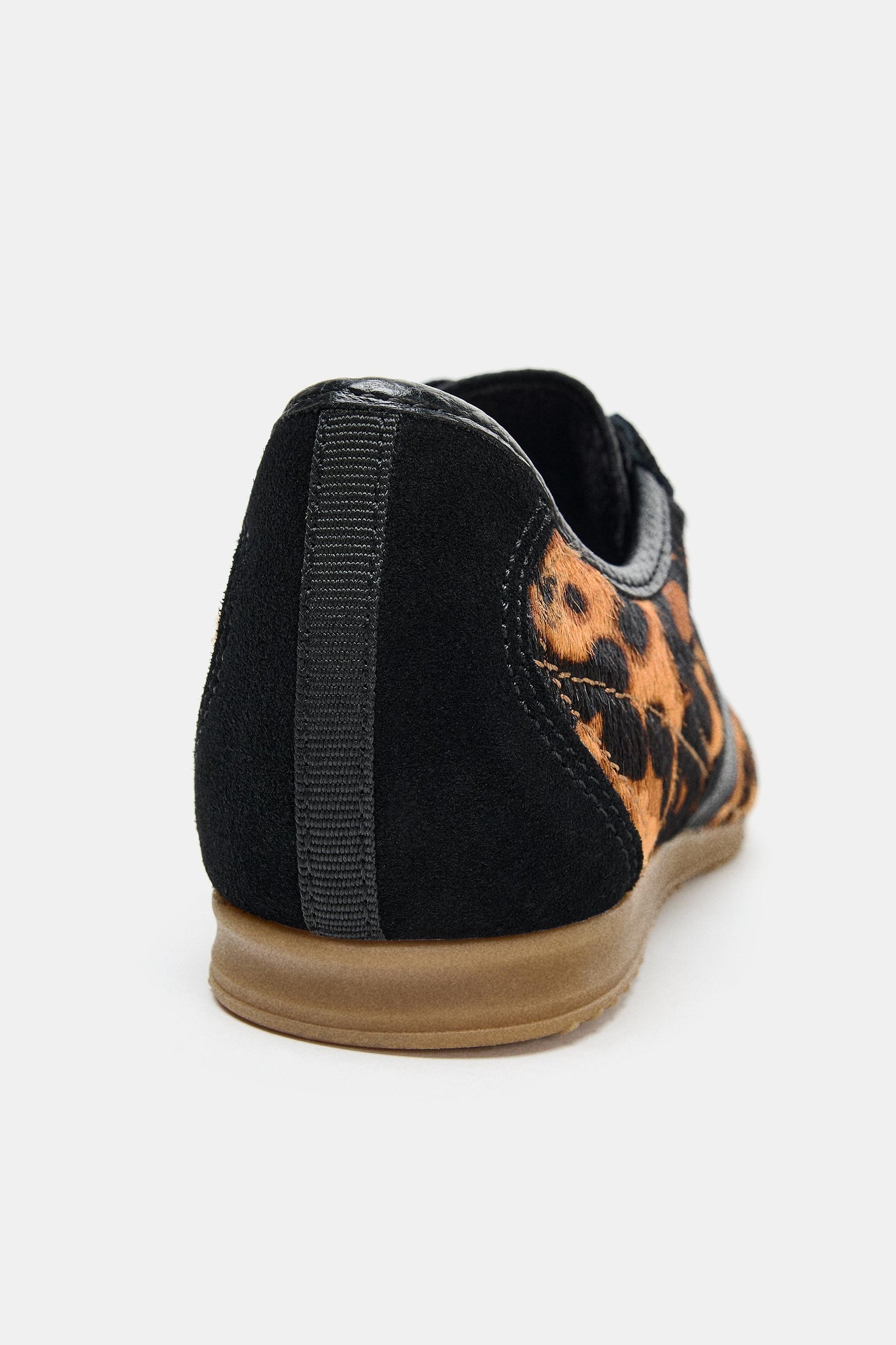 ANIMAL PRINT LEATHER TRAINERS